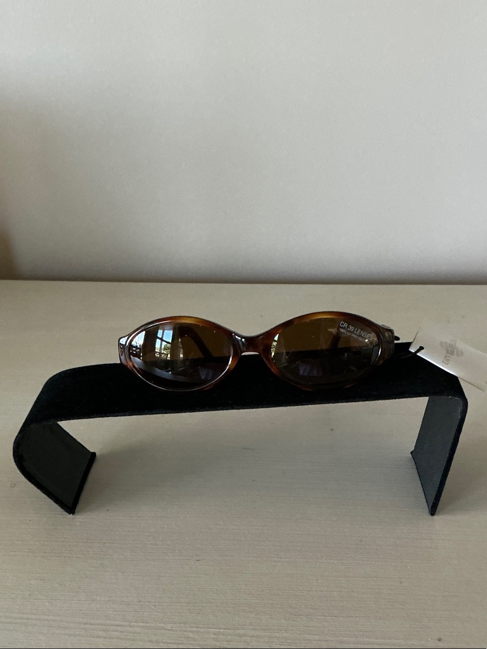 Authentic,  Caroline B. K. Women’s Brown Tortoise Oval Sunglasses